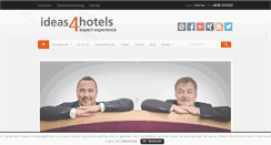 Desktop Screenshot of ideas4hotels.com